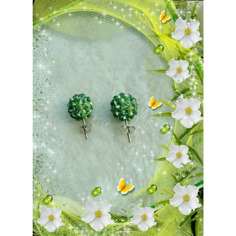 New Crystal Ball Earrings